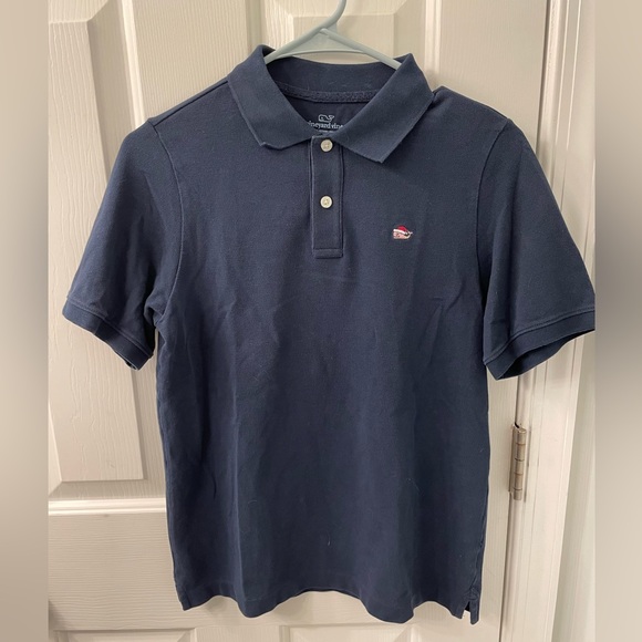 Vineyard Vines boys holiday navy polo NWOT - Picture 1 of 4